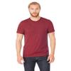 Bella Canvas Men's Taped Shoulders Crewneck T-Shirt, Heather Cardinal, Medium view 1