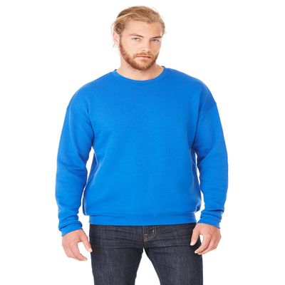 Bella+Canvas Men's Classic Side Seamed Soft Style Sweatshirt, True Royal, Large