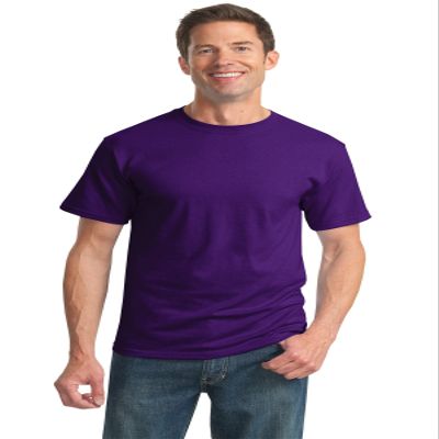 Jerzees Men's Taping T-Shirt, Deep Purple, Large