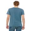 Bella+Canvas Men's Taped Shoulders Crewneck T-Shirt, Heather Deep Teal, Medium view 3