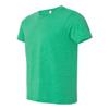 Bella Canvas Men's Taped Shoulders Crewneck T-Shirt, Heather Kelly, X-Large view 3