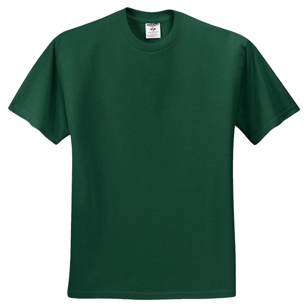 Jerzees Men's Taping T-Shirt, Forest Green, Small