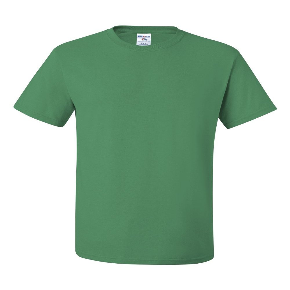 Jerzees Men's Taping T-Shirt, Kelly, Large