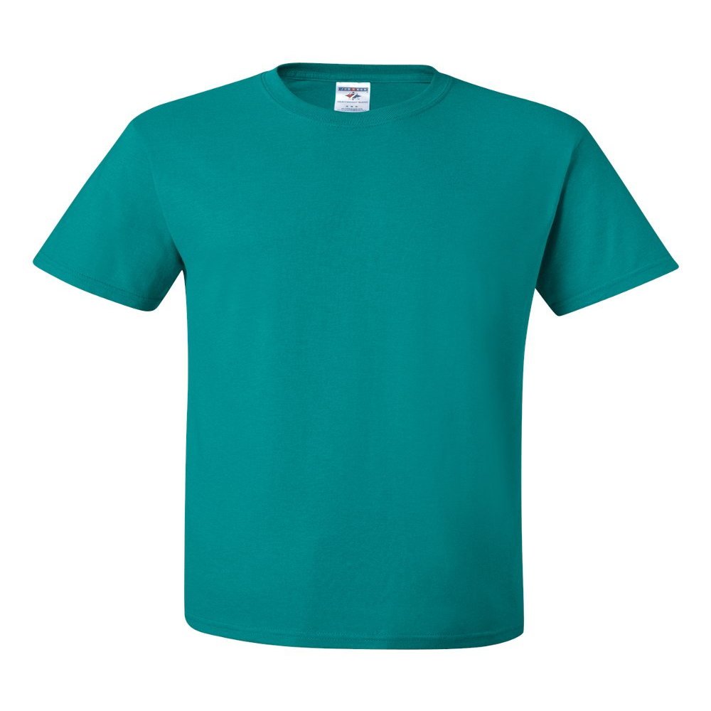 Jerzees Men's Taping T-Shirt, Jade, Large
