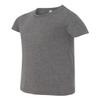 Bella Canvas Big Girls Side Seamed Crewneck T-Shirt, Deep Heather, Large view 2
