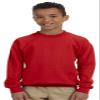 Gildan Big Boys Heavy Blend Crewneck Waistband Sweatshirt, Red, X-Small view 1