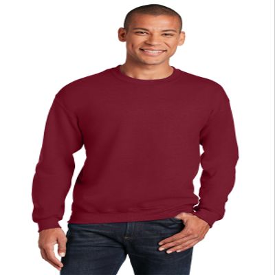 Gildan Men's Heavy Blend Crewneck Waistband Sweatshirt, Garnet, XX-Large