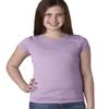 Next Level Big Girls Princess Rib Knit Softness T-Shirt, Lilac, Medium view 1