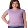 Next Level Big Girls Princess Rib Knit Softness T-Shirt, Lilac, Medium view 2