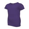 Next Level Big Girls Princess Rib Knit Softness T-Shirt, Purple Rush, Small view 1