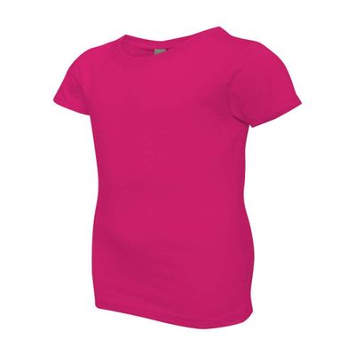 Next Level Big Girls Princess Rib Knit Softness T-Shirt, Raspberry, X-Small