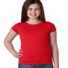 Next Level Big Girls Princess Rib Knit Softness T-Shirt,Red,Small view 1