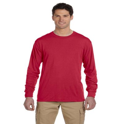 Jerzees Men's Two Eedle Hemmed Bottom T-Shirt,True Red,XX-Large