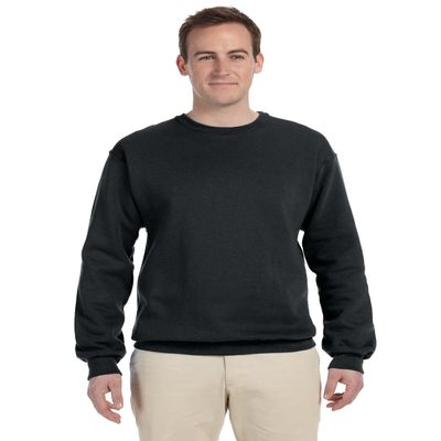 Jerzees mens 8 oz. 50/50 NuBlend Fleece Crew(562)-BLACK-M
