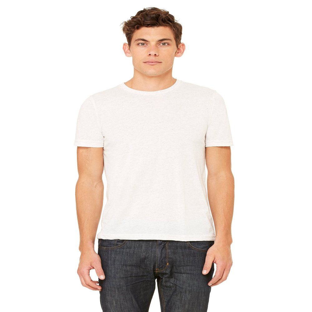 Bella+Canvas Perfect Tri-Blend Fashionable T-Shirt, White Fleck Triblend, Medium