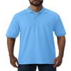 Jerzees Men's 2 Button Placket Welt Knit Collar Polo Shirt, Light Blue, XX-Large view 1