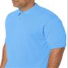 Jerzees Men's 2 Button Placket Welt Knit Collar Polo Shirt, Light Blue, XX-Large view 3