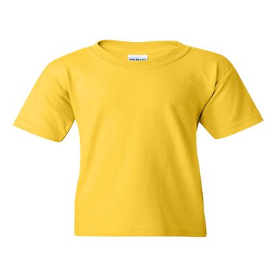 Gildan Big Boys Heavy Taped Neck Jersey T-Shirt, Daisy, X-Large