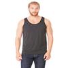 Bella Canvas Men's Blend Comfort Jersey Tank Top, Deep Heather/Black, Medium view 1