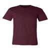 Bella Canvas Men's Taped Shoulders Crewneck T-Shirt, Maroon, Medium view 1