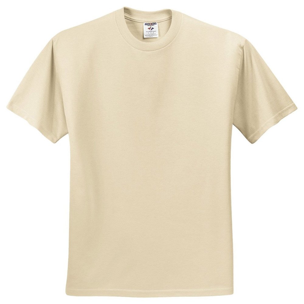 Jerzees Men's Taping T-Shirt, Sandstone, Medium