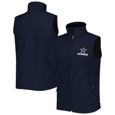 Dunbrooke NFL Dallas Cowboys Men's Archer Softshell Full-Zip Vest, Navy, 3XL