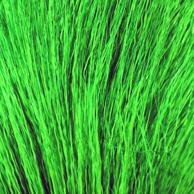 Hareline Fly Tying Deer Belly Hair Dyed from White - Kelly Green