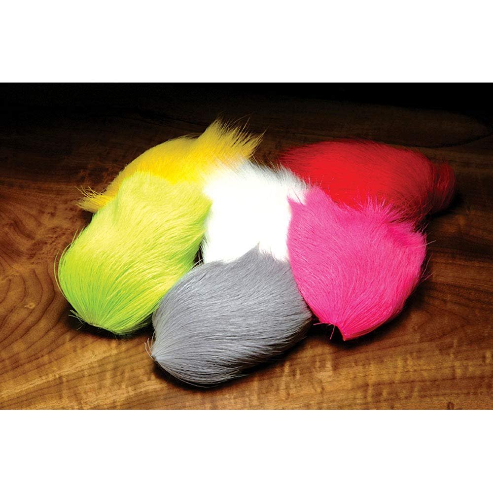 Deer Belly Hair Dyed over White