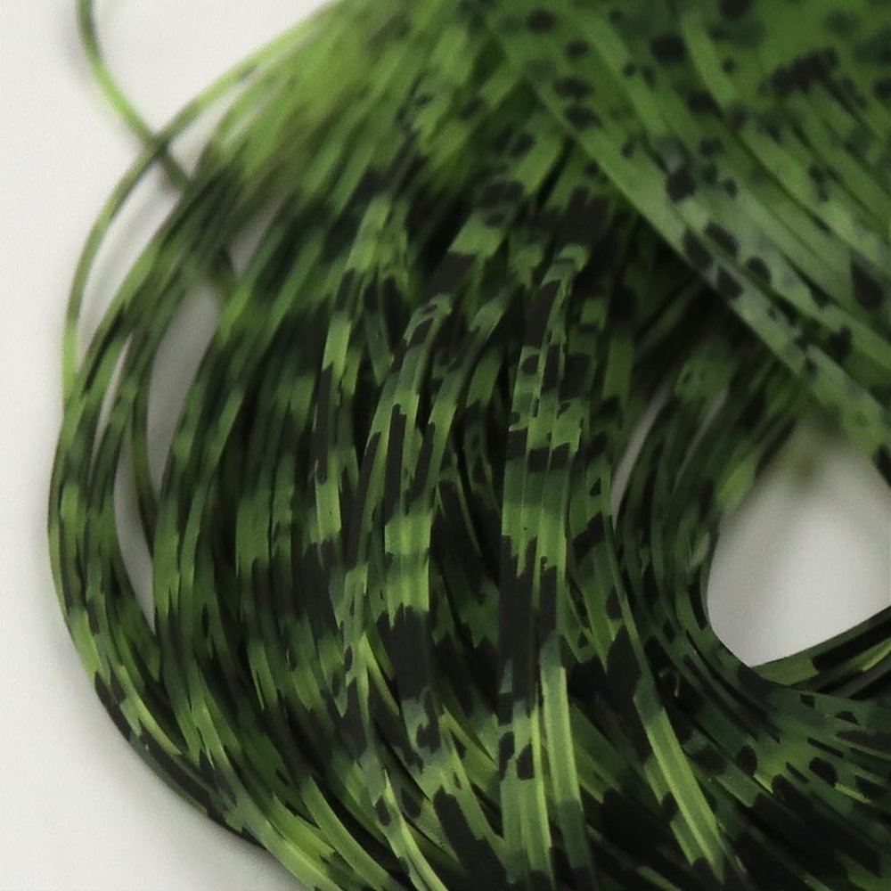 Hareline Fly Tying Barred & Speckled Crazy Legs - Olive