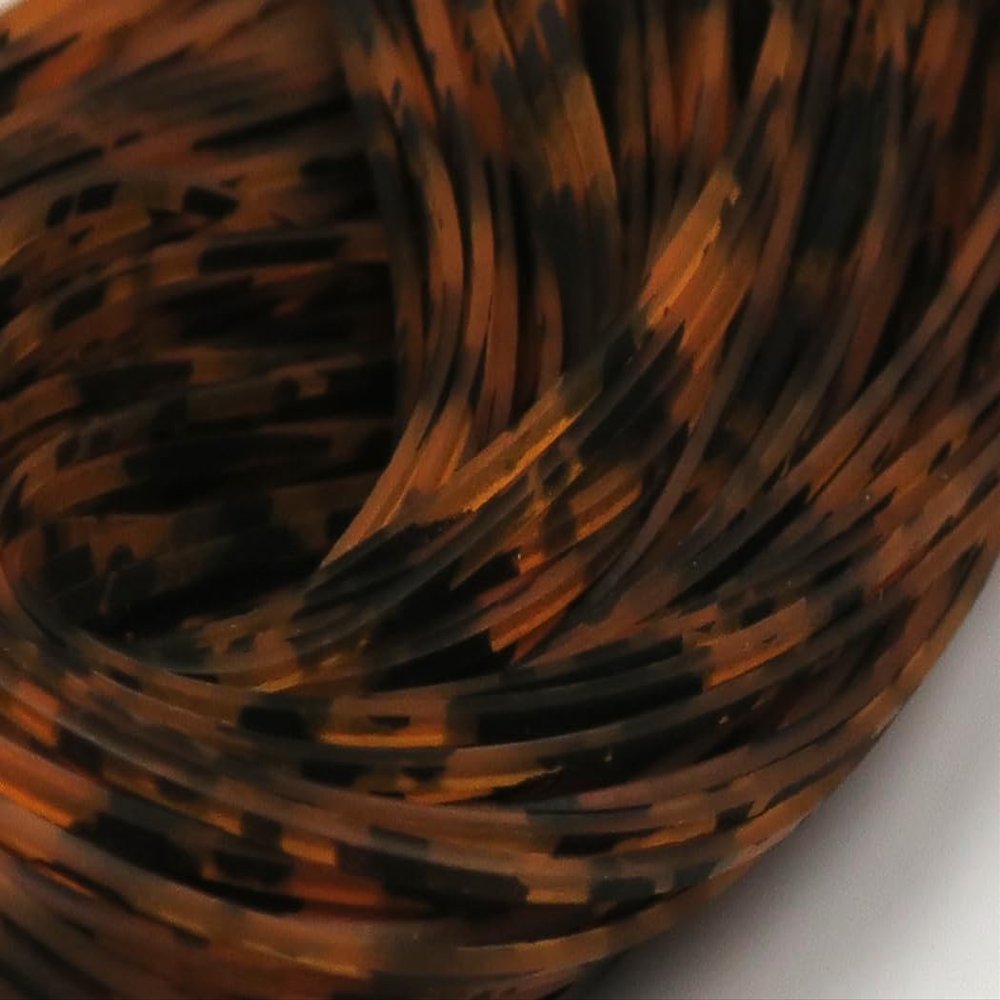 Hareline Fly Tying Barred & Speckled Crazy Legs - Orange