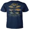 Superb Selection Live to Fish - Fish to Live - Fishing T-Shirt (XXX-Large, Navy Blue)