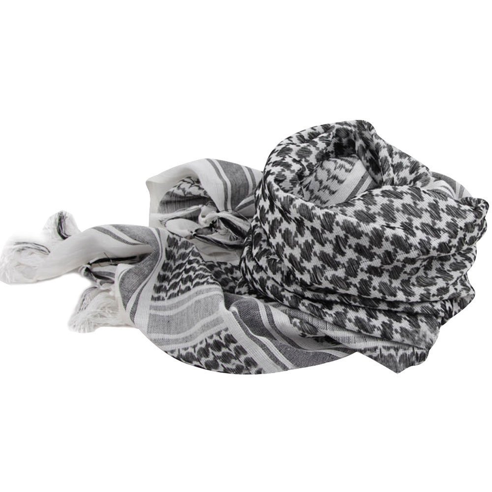 eYourlife2012 Unisex Arab Grid Cotton Square Neck Shemagh Keffiyeh Palestine Shawl Scarf Wrap