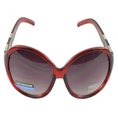 Belle Donne - Womens Luxurious Unique Stylish Fashion Sunglasses - Oval Sunglasses for Women and Girls Trendy Ladies Sunglasses UV Protection Polarized Plastic Girls Sunglasses - Burgundy