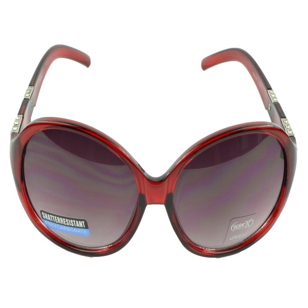 Belle Donne - Womens Luxurious Unique Stylish Fashion Sunglasses - Oval Sunglasses for Women and Girls Trendy Ladies Sunglasses UV Protection Polarized Plastic Girls Sunglasses - Burgundy