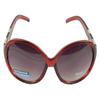 Belle Donne - Womens Luxurious Unique Stylish Fashion Sunglasses - Oval Sunglasses for Women and Girls Trendy Ladies Sunglasses UV Protection Polarized Plastic Girls Sunglasses - Burgundy view 1
