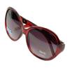 Belle Donne - Womens Luxurious Unique Stylish Fashion Sunglasses - Oval Sunglasses for Women and Girls Trendy Ladies Sunglasses UV Protection Polarized Plastic Girls Sunglasses - Burgundy view 2