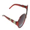 Belle Donne - Womens Luxurious Unique Stylish Fashion Sunglasses - Oval Sunglasses for Women and Girls Trendy Ladies Sunglasses UV Protection Polarized Plastic Girls Sunglasses - Burgundy view 3