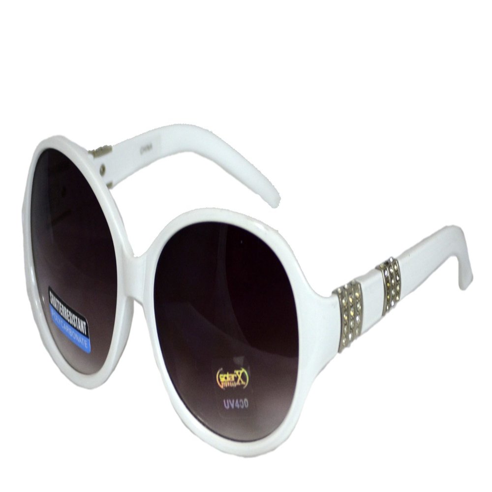 Belle Donne - Women's Unique and Stylish Fashion Sunglasses - Oval Sunglasses for Women and Girls Trendy Ladies glasses UV Protection Polarized Plastic Girls Sunglasses - White