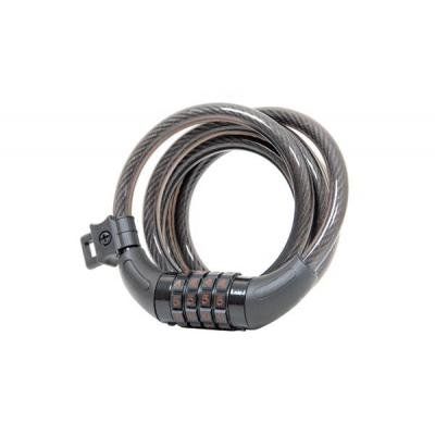 Massi 30902 Panther Bicycle Lock, Black/White, 10X1500MM