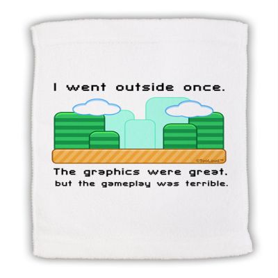 TOOLOUD The Gameplay was Terrible Micro Terry Sport Towel 11"x18"