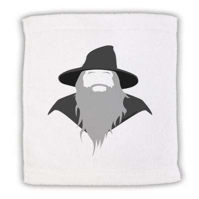 TOOLOUD Grey Wizard Micro Terry Sport Towel 15" x 22"