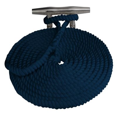 Sea Dog 302116020NV-1 Double Braided Nylon Dock Line, 5/8" X 20' / Navy