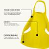 FINIS Edge Swim Fins for Men & Women - 100% Silicone Training Fins - Build Leg Strength & Endurance - Small view 4