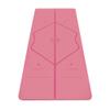 Liforme Original Yoga Mat  Free Yoga Bag Included - Patented Alignment System, Warrior-like Grip, Non-slip, Eco-friendly, sweat-resistant, 4.2mm thick mat for comfort - Pink view 1