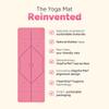 Liforme Original Yoga Mat  Free Yoga Bag Included - Patented Alignment System, Warrior-like Grip, Non-slip, Eco-friendly, sweat-resistant, 4.2mm thick mat for comfort - Pink view 3