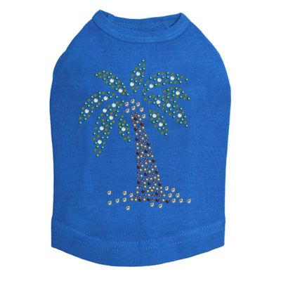 Coconut Tree - Green - Dog Shirt, 2XL Royal Blue