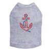 Anchor - Red - Dog Shirt, 4XL Heather Gray view 1