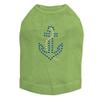 Anchor - Blue - Dog Shirt, XS Lime Green view 1