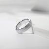 6mm Mens Womens Tungsten Ring Brushed Matte Dome Silver Wedding Band Comfort Fit Size 5 view 3