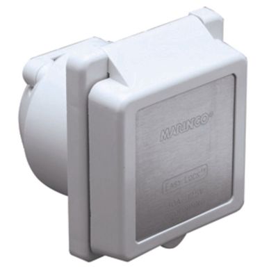 Marinco Easy Lock Inlet, 30A 125V, New Condition, 301EL-B